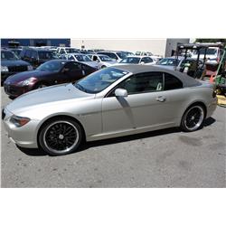 2004 GREY BMW 645CI 2DR COUPE CONVERTIBLE