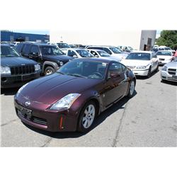 2003 RED NISSAN 350Z COUPE