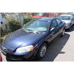 2002 BLUE CHRYSLER SEBRING LX SEDAN