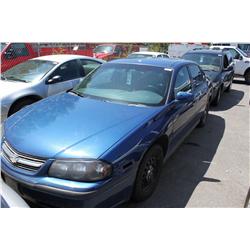 2005 BLUE CHEVROLET IMPALA SEDAN