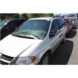 2003 GREY DODGE CARAVAN SE PASSENGER VAN