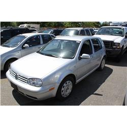 2005 GREY VOLKSWAGEN GOLF TDI 4DR HATCHBACK
