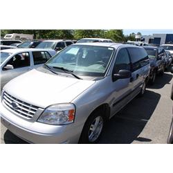 2007 SILVER FORD FREESTAR PASSENGER VAN