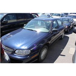 2001 BLUE CHEVROLET MALIBU SEDAN