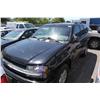 Image 1 : 2003 BLACK CHEVROLET TRAILBLAZER SUV