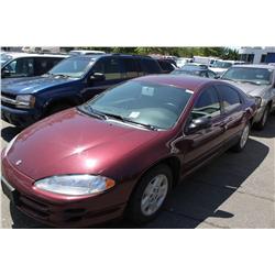 2002 RED CHRYSLER INTREPID SE 4DR SEDAN