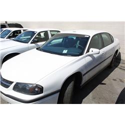 2003 WHITE CHEVROLET IMPALA 4DR SEDAN