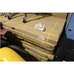 2 PIECE 875 X 2395 X 85 MM FROSTED GLASS SHOWER