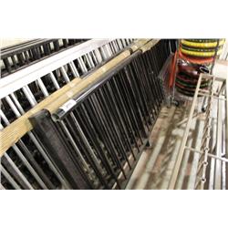 LOT OF BLACK ALUMINUM DECK RAILINGS