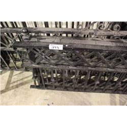 LOW BLACK ALUMINUM FENCING