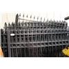 Image 1 : LARGE LOT OF ORNATE BLACK ALUMINUM FENCING