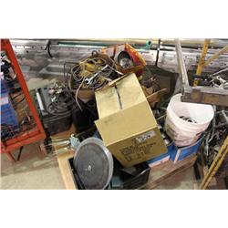 PALLET OF ASSORTED TOOLS & METAL WORKING EQUIPMENT
