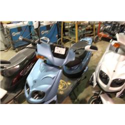GLOBAL EDGE CYCLE 500 WATT ELECTRIC SCOOTER BLUE