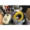 Image 1 : 2 BINS OF ASSORTED TOOLS -  OUTBOARD MOTOR & VACUUM