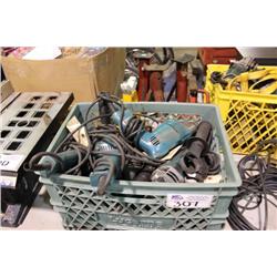 BIN OF MAKITA ELECTRIC TOOLS