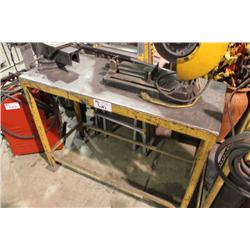 METALWORKING TABLE WITH BENCHVISE & CHOP SAW