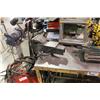 Image 3 : METALWORKING TABLE WITH BENCHVISE & CHOP SAW