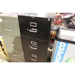 BLACK HON 4 DRAWER FILE CABINET