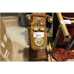 3 WOODEN ANTIQUE STYLE PHONES