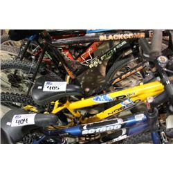 YELLOW NORCO FRONT SUSPENSION MOUNTAIN BIKE