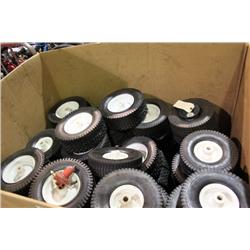 BIN OF WHEELBARREL TIRES