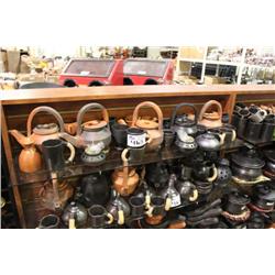 POTTERY CUPS & TEA KETTLES