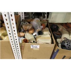 BOX OF ASSORTED POTTERY