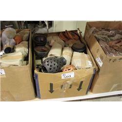 BOX OF ASSORTED POTTERY