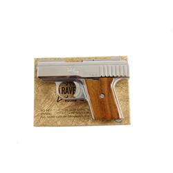 Raven Arms Mdl P25 Cal .25auto SN:481299 Very nice single action semi-auto pocket pistol. Nickel fin