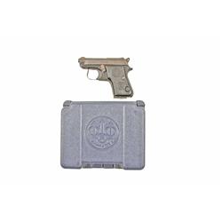 Beretta Mdl 950 B Jetfire Cal .25 SN:B85100 Double action semi-auto pistol made in taly with front p