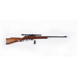 Marlin Mdl 25N Cal .22LR SN:10672520 Nice bolt action .22 sporter with Weaver B6 scope. Blued finish