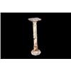 Image 1 : Marble and Onyx Pillar Plant Stand Measures 38"H, top is 10 1/2"square.Measures 38"H, top is 10 1/2"