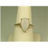 Image 1 : Pleasant 10K Yellow Gold Ladies Ring Set with a fine pear shape Australian Opal weighing over 3.00 c
