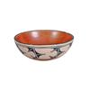 Image 1 : Santo Domingo Pueblo Bowl Signed on bottom "Albina Garcia", from New Mexico, has polychrome finish, 