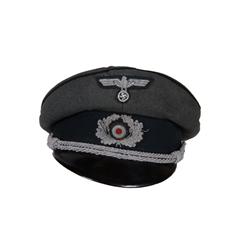 Nazi Army Officer Pioneer Visor Cap In overall good condition with minor moth damage to top of cap.I