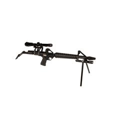 Calico M-10 .22LR SN:008639 Interesting semi auto .22 rifle with high capacity helical magazine, bip