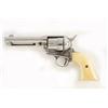 Image 2 : Colt SAA Cal .38WCF SN:226171 Single action 6 shot revolver ,.38WCF, Renickeled, ivory grips with Me