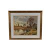 Image 1 : Watercolor on Paper by Howell Wilson Signed lower right hand corner, depicting a lakeside landscape.