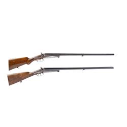Pair of Husqvarna's Mdl 20 & 20B 16 ga SN:48002,186547, Nice pair of 16 gauge double barrel, exposed