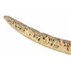 Image 8 : Beautiful Hand Carved Antique Ivory Tusk Over approx 100 years old, very finely hand carved with fig