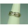 Image 2 : Brilliant 10K Yellow Gold Ladies Ring Channel set with over 23 round diamonds weighing approx. 0.60 
