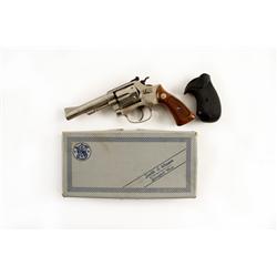 Smith & Wesson Mdl 34 Cal .22LR SN:M123204 Double action 6 shot "Kit Gun" in .22 LR chambering. Fact
