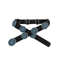 Beautiful Ladies Navajo Concho Belt Includes 10 conchos and buckle of natural Sleeping Beauty turquo