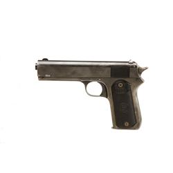 Colt Mdl 1903 .38 Rimless SN:31210 Early single action semi auto commercial pistol. Blued finish, bl