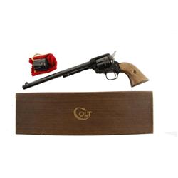Colt Buntline Scout Cal .22LR SN:63802P Very nice single action 6 shot revolver with extra cylinder.