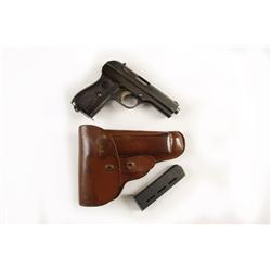 Cz Mdl 22 Cal .32auto SN:135552 Semi-auto pistol, Nazi proofed with holster, 95-98% original bright 