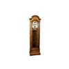 Image 1 : Howard Miller Oak Grandfather Clock Beautiful with brass face, registered SN: 188469, in excellent w