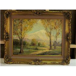 Original Oil on Canvas By California artist H.W. Griffin, dated 1950, signed lower right hand corner