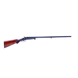 Husqvarna Mdl 17A 16/20 ga SN:35542 A rare Model 17A double barrel exposed hammer shotgun with a 16 