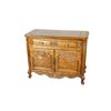 Image 1 : French Provincial Server Hand carved flowers and cabriolet, top opens for more surface, one drawer a